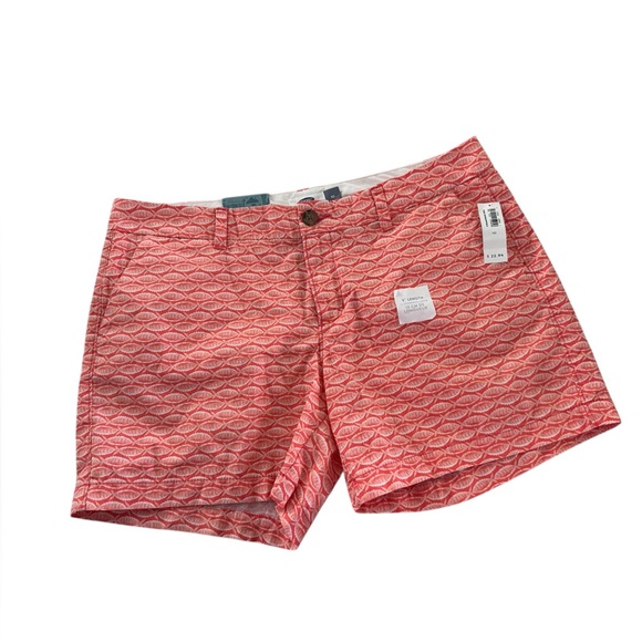 🔥NWT Womens Old Navy Shorts Size 10 Coral Fish Beachy Casual Pockets - Picture 1 of 4